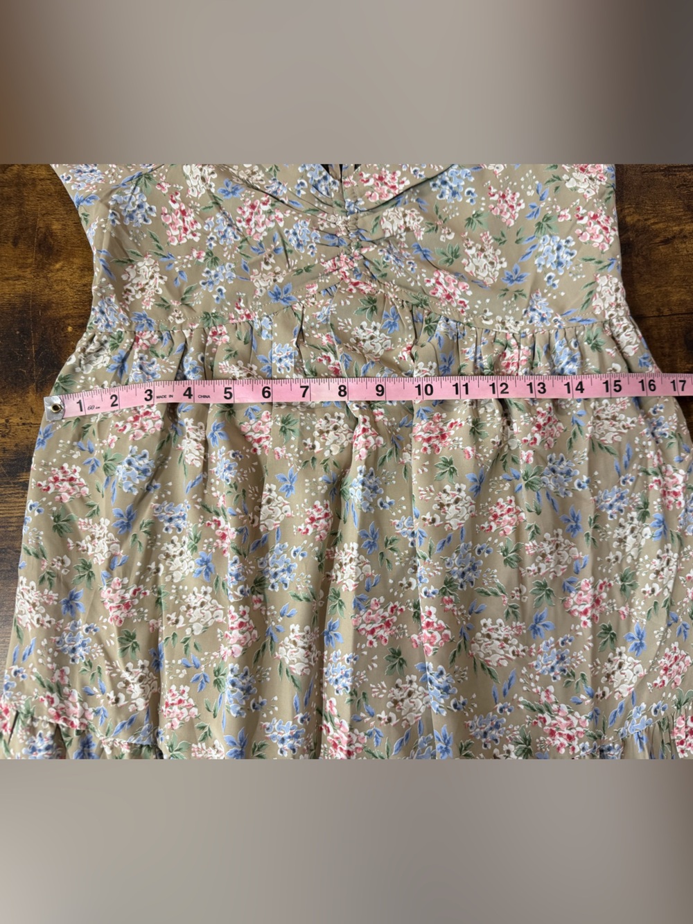 In Loom Floral Puff Sleeve Midi Dress Cottagecore Prairie NWT Medium - Picture 15 of 15